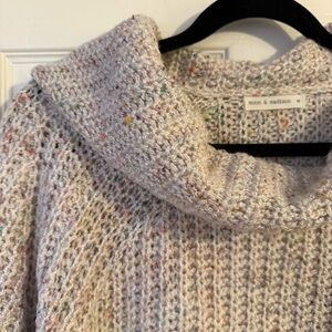 EUC Moon & Madison Women's Cream Confetti Sweater